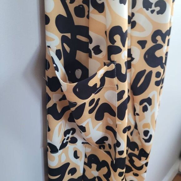 NWT free people yellow floral jumpsuit pant suit pocket boho - Picture 3 of 11